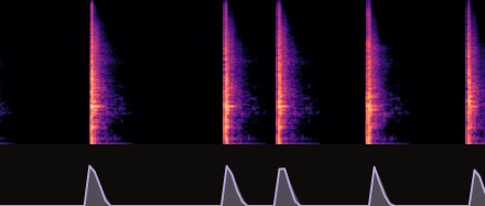 metal-hits spectrogram, Base GenSFX SDEdit+RMS.