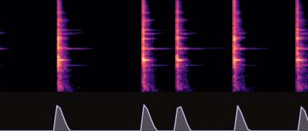 metal-hits spectrogram, EchoEdit+.
