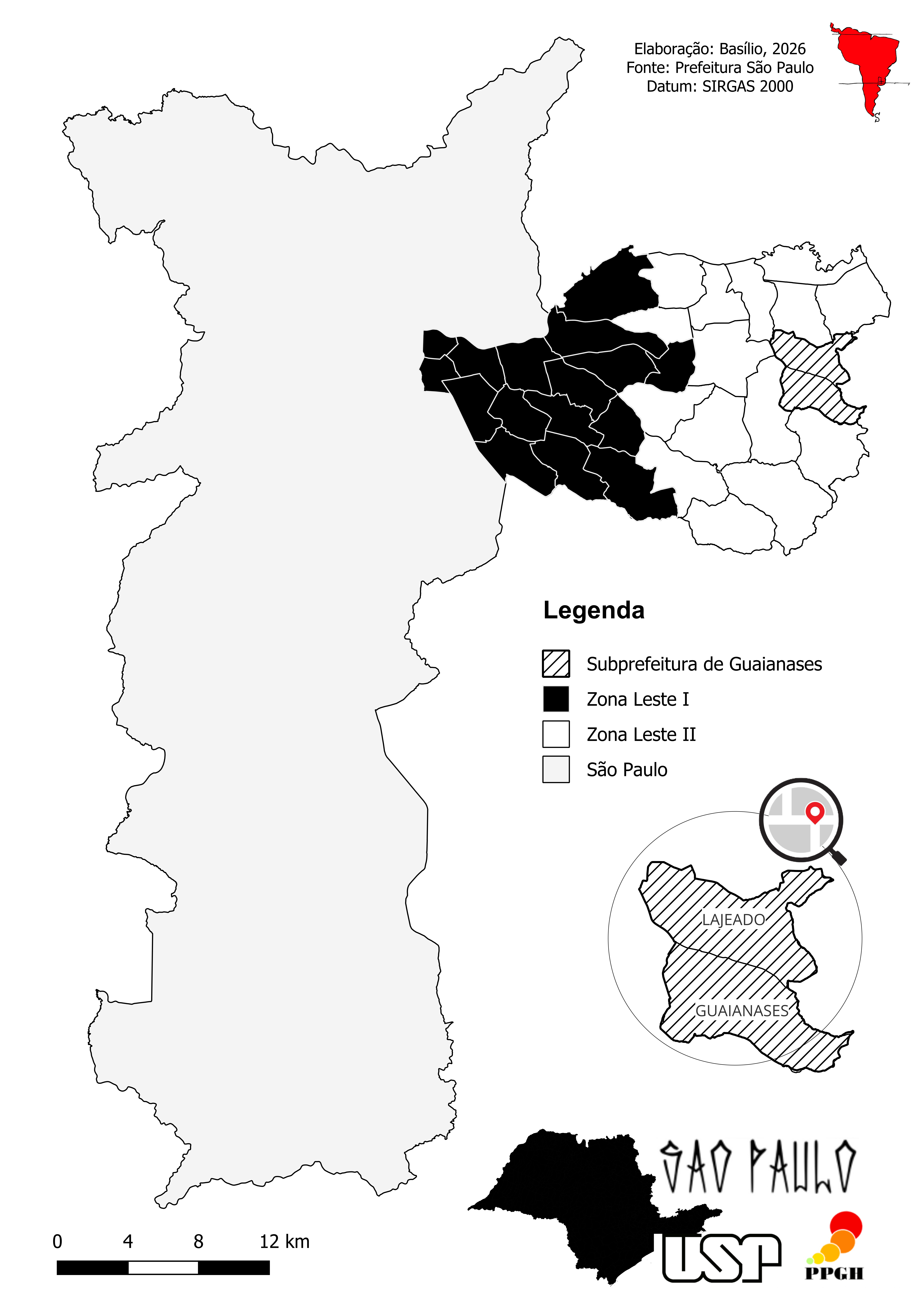 Mapa de Guaianases